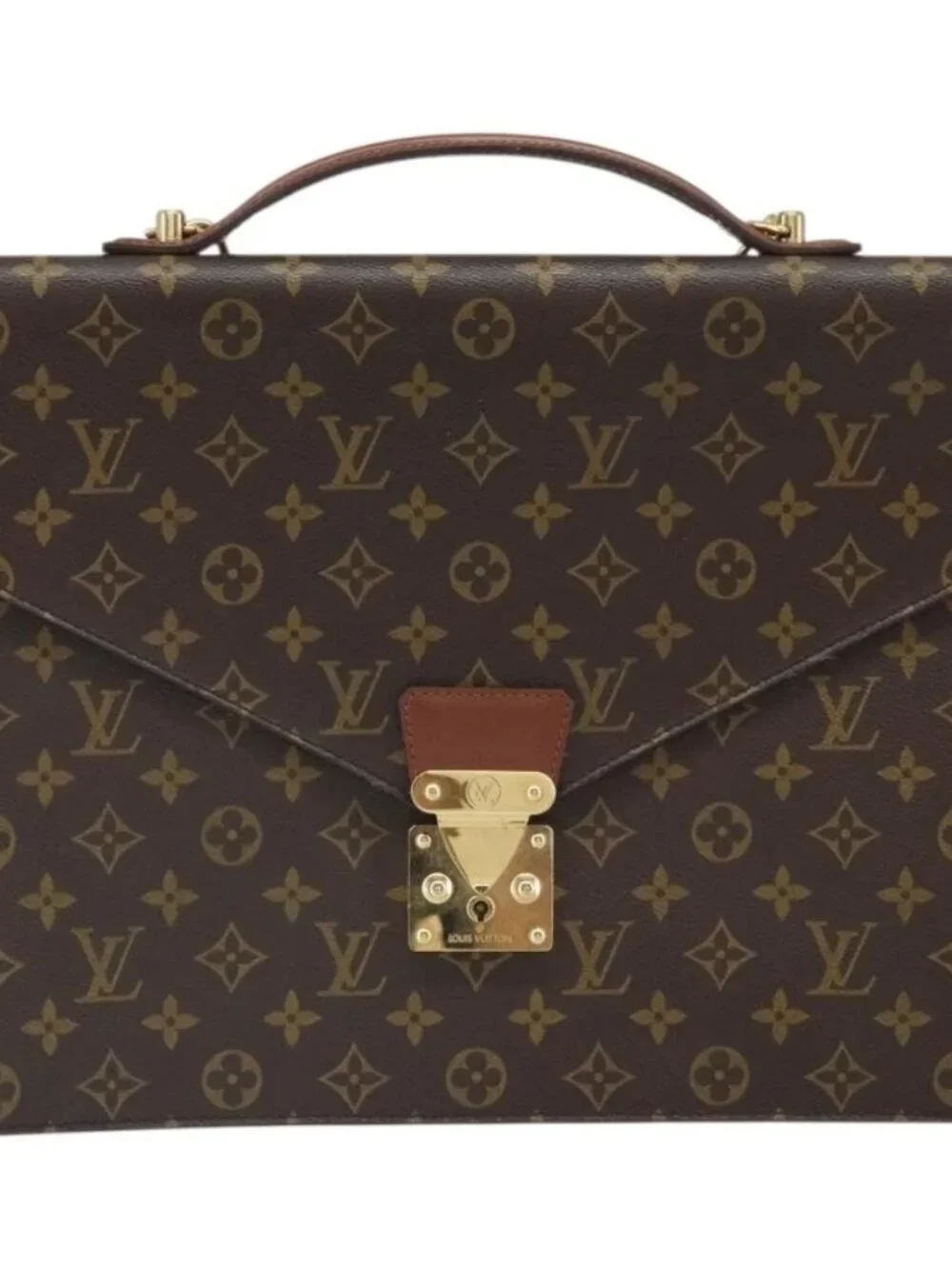 LOUIS VUITTON Monogram Porte Documents Bandouliere Bag M53338 LV Auth ep12567